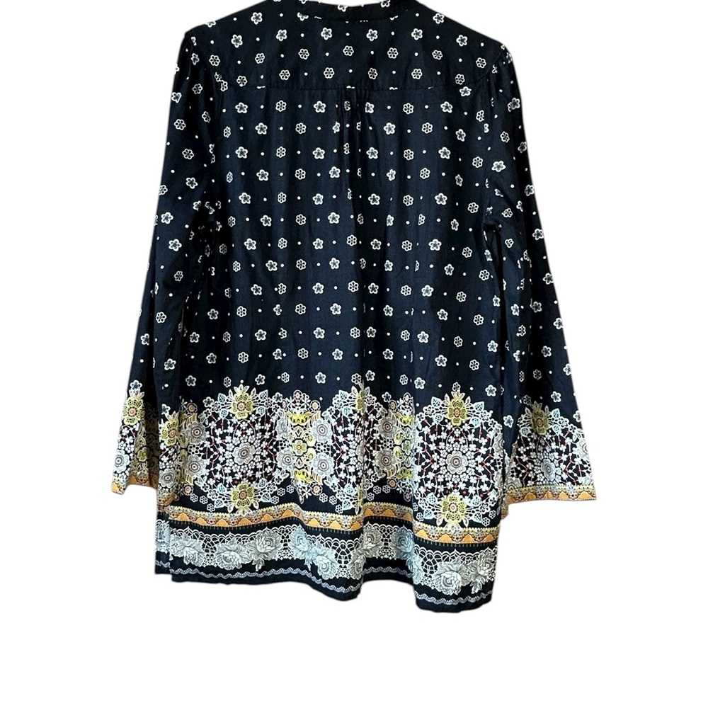 Robert Graham Carlisle Cotton Tunic Top Size Large - Picture 3 of 7